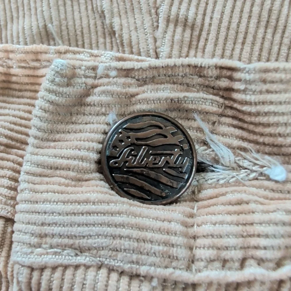 VTG Corduroy Bell Bottoms LIBERTY Tan 70s W30 Bell Flare Hippie Talon Pants RARE